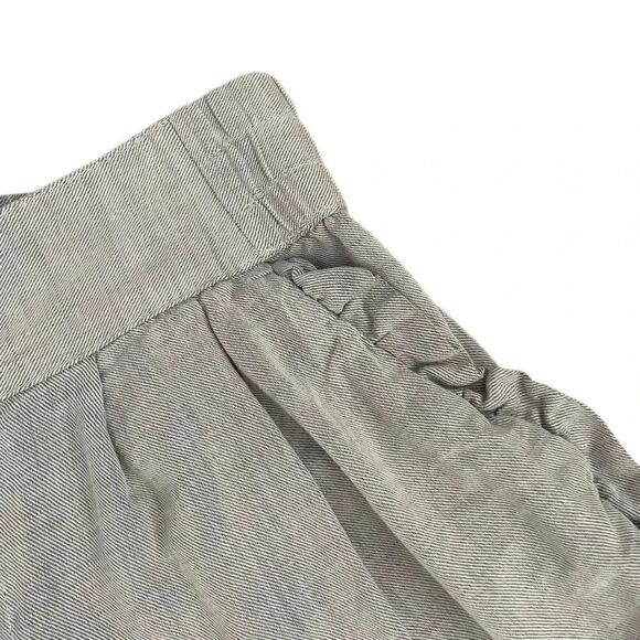 Who What Wear Cotton High Waist Scallop Blue Elastic Waist Pockets Shorts Sz 8 - Picture 6 of 12